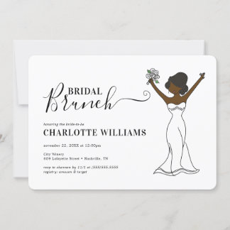 Customisable Avatar Bridal Brunch | Hair Up Invitation