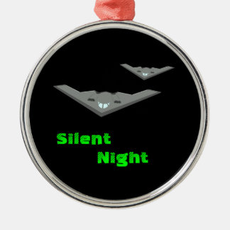Customisable B2 Stealth Bomber Flying Silent Night Metal Ornament