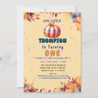 Customisable " Baby 1 st Birthday Party " Invitation
