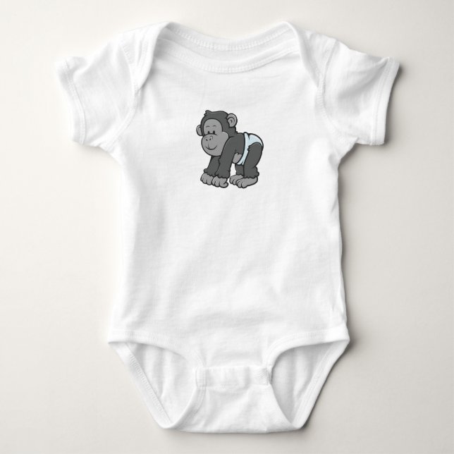 Customisable Baby Ape Bodysuit (Front)