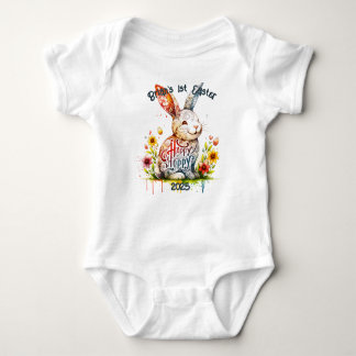 Customisable Baby Bodysuit with Adorable Bunny