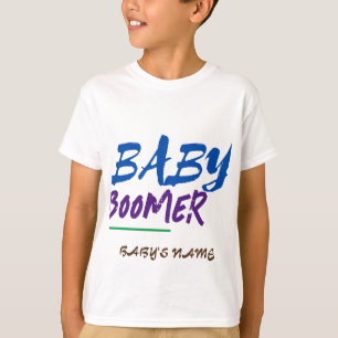 Customisable Baby Boomer Name Design Large T-Shirt