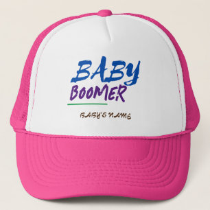 Customisable Baby Boomer Name Design  Trucker Hat