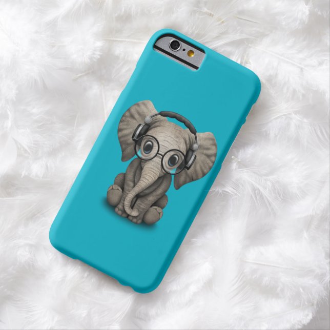 Customisable Baby Elephant Dj with Headphones Case-Mate iPhone Case (In Situ)