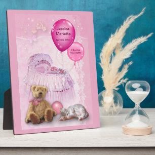 Customisable Baby Girl Plaque