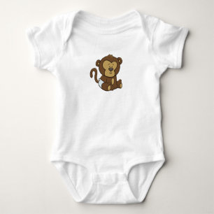 Customisable Baby Monkey Bodysuit