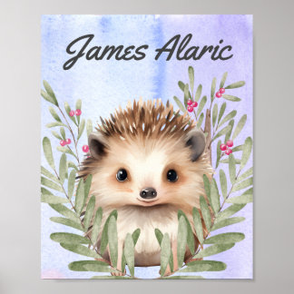 Customisable Baby Nursery Stretched Canvas Print