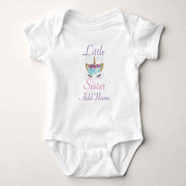 Customisable Baby Romper/ One Piece Bodysuit (Front)