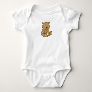 Customisable Baby Wombat Bodysuit