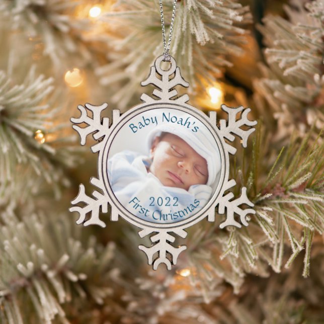 Customisable Baby's First Christmas Ornament (Tree)