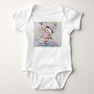 Customisable Baby's Lazy Daisy Bodysuit