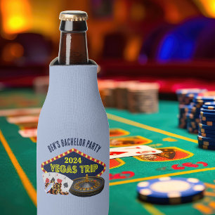 Customisable Bachelor Party Las Vegas Trip Casino Bottle Cooler