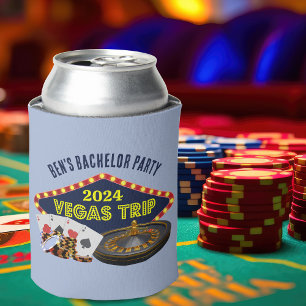 Customisable Bachelor Party Las Vegas Trip Casino Can Cooler