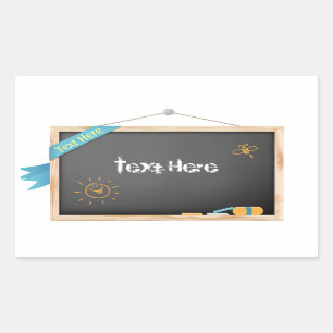 Customisable Back to School Chalkboard Sticker