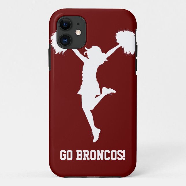 Customisable Background Cheerleader Cheerleading Case-Mate iPhone Case (Back)