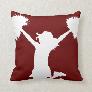 Customisable Background Cheerleader Cheerleading Cushion