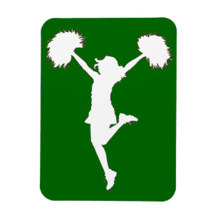 Customisable Background Cheerleader Cheerleading Magnet