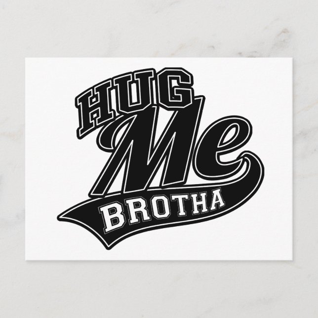 Customisable Background Colour for Hug Me Postcard (Front)