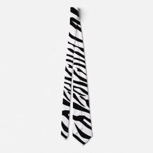 Customisable Background Colour Zebra Tie