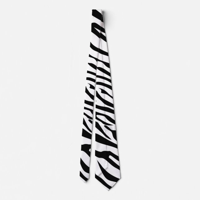 Customisable Background Colour Zebra Tie (Back)
