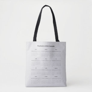 Customisable bag with 2024 calendar
