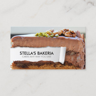 Customisable Bake Bakery Food Business Card