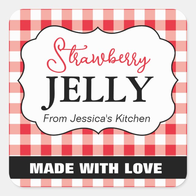 Customisable Baked with Love Label HM002_12sqv1 (Front)