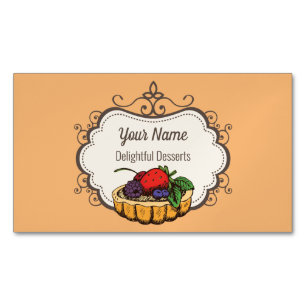 Customisable baker pastry chef 	Magnetic business card