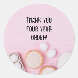 CUSTOMISABLE BAKERY THANK YOU STICKERS
