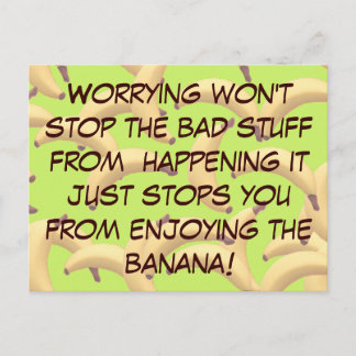 Customisable Bananas with text Postcard