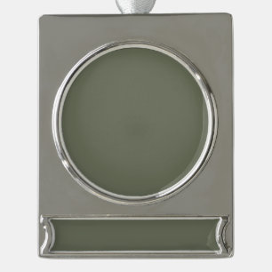 Customisable Banner Ornament – Moss Green