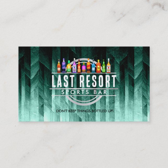 Customisable Bar business cards (Front)