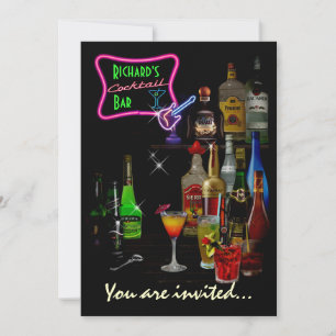 Customisable Bar Invitation