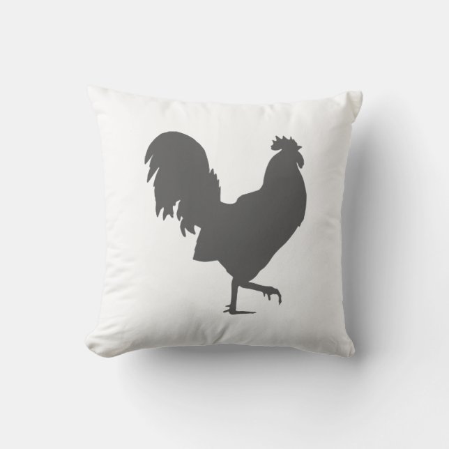 Customisable Barnyard Rooster Pillow (Front)