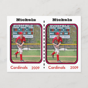 Customisable Baseball Card