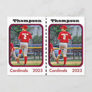 Customisable Baseball Card