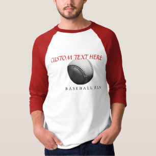 Customisable Baseball Fan - Your Text - T-shirt