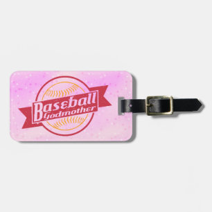 Customisable Baseball Godmother Luggage Tag