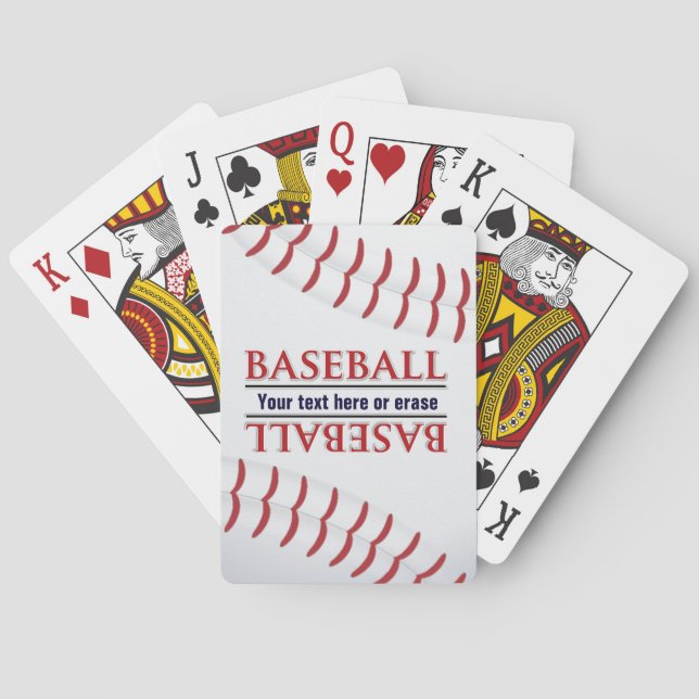 Customisable Baseball Playing Cards (Back)