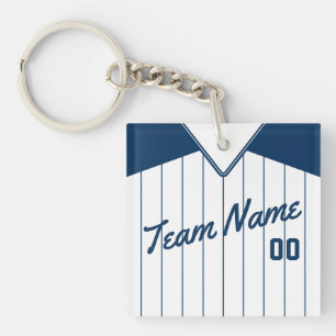 Customisable Baseball Softball Jersey Keyring