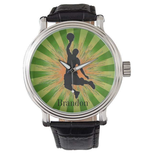 Customisable Basketball Design Watch (Front)