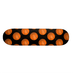 Customisable Basketball Pattern Skateboard