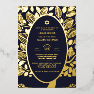 Customisable Bat Bar Mitzvah Event, Elegant Modern