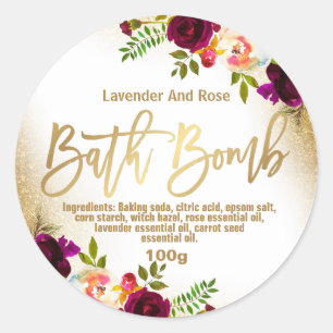 Customisable Bath Bomb Label