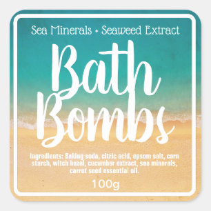 Customisable Bath Bomb Label