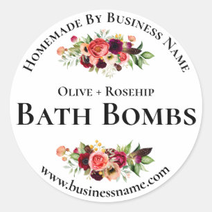 Customisable Bath Bomb Label