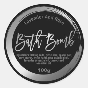 Customisable Bath Bomb Label