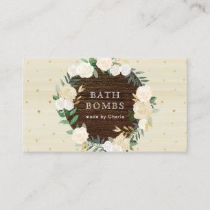Customisable Bath Bombs Business Cards