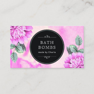 Customisable Bath Bombs Business Cards