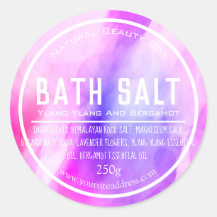 Customisable Bath Salt Label